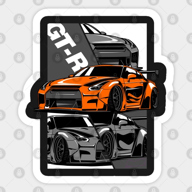 GT - R 35 Sticker by aredie19